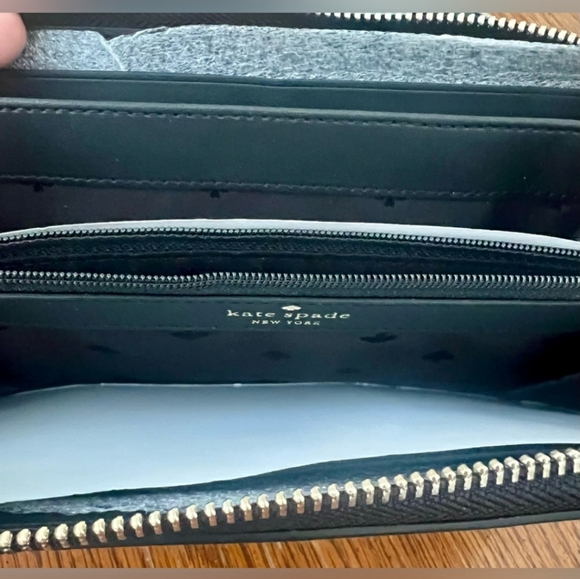 Kate Spade Black and Beige Wallet - Picture 3 of 5